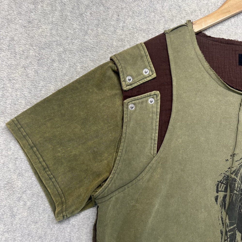 Ranger Cartel Layered Graphic T Shirt Mens Medium Distressed Avant Garde - Picture 5 of 11